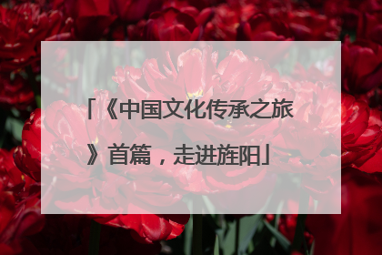 《中国文化传承之旅》首篇，走进旌阳