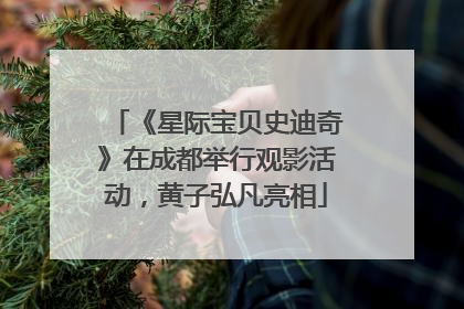 《星际宝贝史迪奇》在成都举行观影活动，黄子弘凡亮相