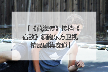 《藏海传》接档《宿敌》领跑东方卫视精品剧集赛道