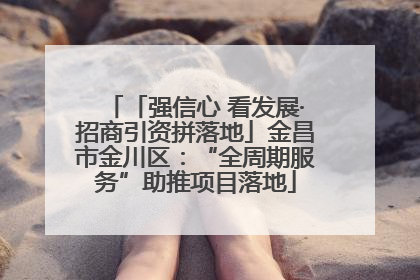 「强信心 看发展·招商引资拼落地」金昌市金川区：“全周期服务”助推项目落地