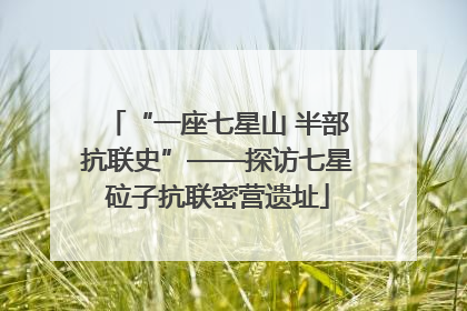 “一座七星山 半部抗联史”——探访七星砬子抗联密营遗址