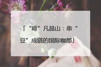 “啡”凡昆山：串“豆”成链的国际咖都