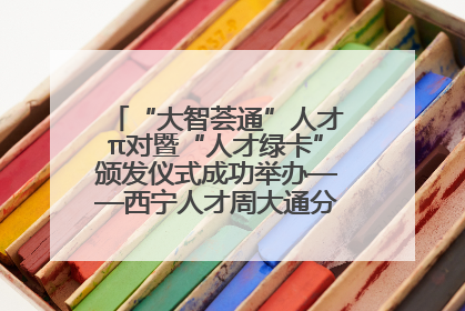 “大智荟通”人才π对暨“人才绿卡”颁发仪式成功举办——西宁人才周大通分会场亮点纷呈
