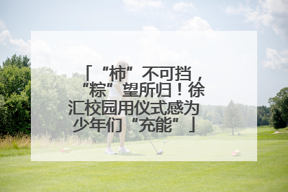 “柿”不可挡，“粽”望所归！徐汇校园用仪式感为少年们“充能”