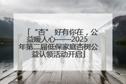 “杏” 好有你在，公益暖人心——2025 年第二届低保家庭杏树公益认领活动开启