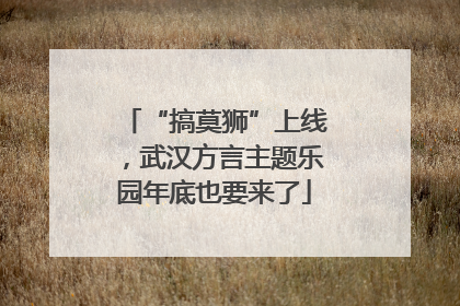 “搞莫狮”上线，武汉方言主题乐园年底也要来了