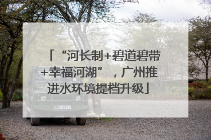 “河长制+碧道碧带+幸福河湖”，广州推进水环境提档升级