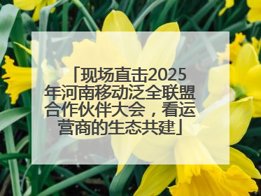 现场直击2025年河南移动泛全联盟合作伙伴大会，看运营商的生态共建