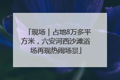 现场｜占地8万多平方米，六安河西沙滩浴场再现热闹场景