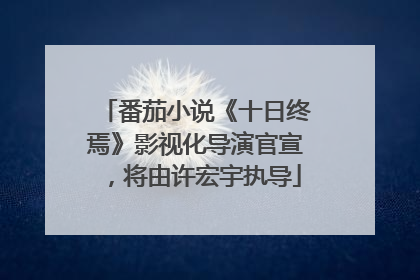 番茄小说《十日终焉》影视化导演官宣，将由许宏宇执导