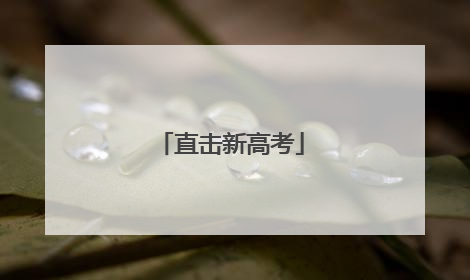 直击新高考