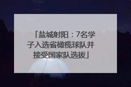 盐城射阳：7名学子入选省橄榄球队并接受国家队选拔