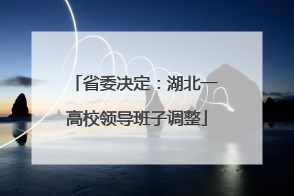 省委决定：湖北一高校领导班子调整
