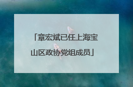 章宏斌已任上海宝山区政协党组成员
