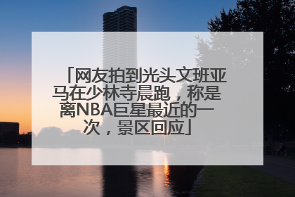 网友拍到光头文班亚马在少林寺晨跑，称是离NBA巨星最近的一次，景区回应