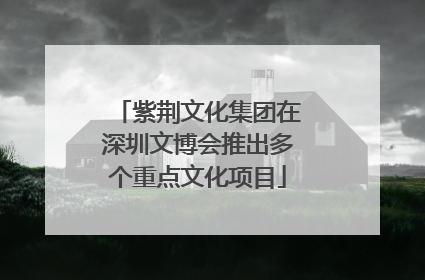 紫荆文化集团在深圳文博会推出多个重点文化项目