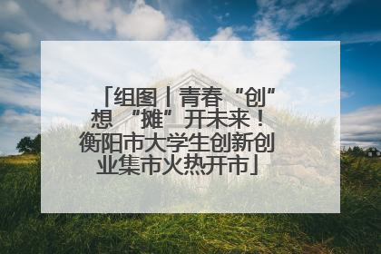 组图丨青春“创”想 “摊”开未来！衡阳市大学生创新创业集市火热开市