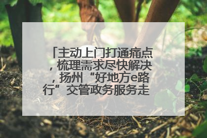 主动上门打通痛点，梳理需求尽快解决，扬州“好地方e路行”交管政务服务走进规上企业