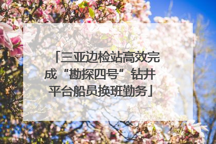 三亚边检站高效完成“勘探四号”钻井平台船员换班勤务