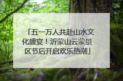 五一万人共赴山水文化盛宴！沂蒙山云蒙景区节后开启欢乐热潮