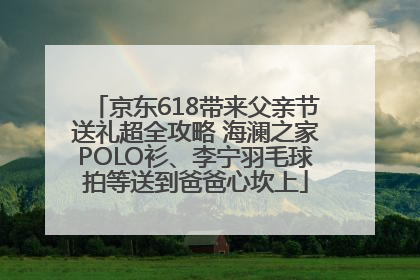 京东618带来父亲节送礼超全攻略 海澜之家POLO衫、李宁羽毛球拍等送到爸爸心坎上
