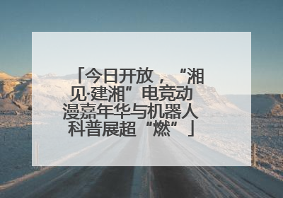 今日开放，“湘见·建湘”电竞动漫嘉年华与机器人科普展超“燃”