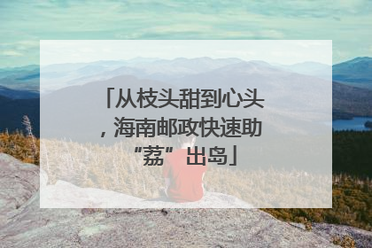 从枝头甜到心头，海南邮政快速助“荔”出岛