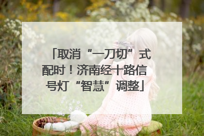 取消“一刀切”式配时！济南经十路信号灯“智慧”调整