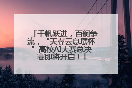 千帆跃进，百舸争流，“天翼云息壤杯”高校AI大赛总决赛即将开启！