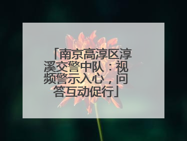 南京高淳区淳溪交警中队：视频警示入心，问答互动促行
