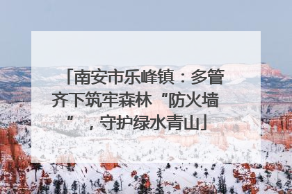 南安市乐峰镇：多管齐下筑牢森林“防火墙”，守护绿水青山
