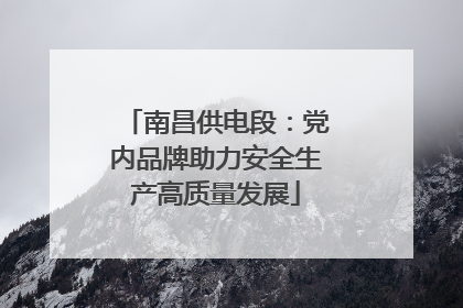 南昌供电段：党内品牌助力安全生产高质量发展