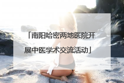 南阳哈密两地医院开展中医学术交流活动