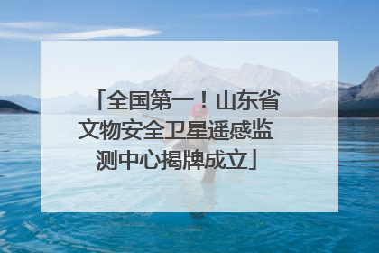 全国第一！山东省文物安全卫星遥感监测中心揭牌成立