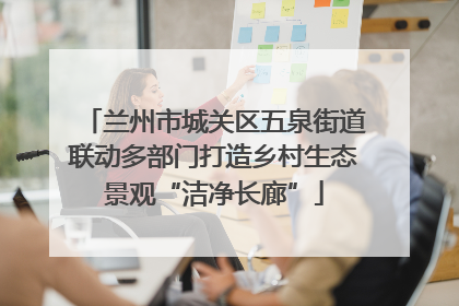 兰州市城关区五泉街道联动多部门打造乡村生态景观“洁净长廊”