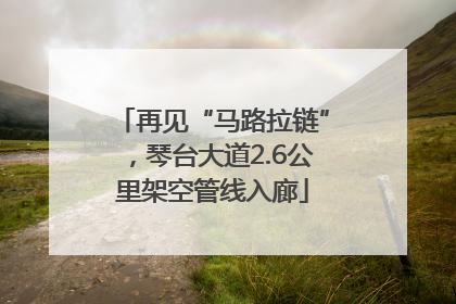 再见“马路拉链”，琴台大道2.6公里架空管线入廊