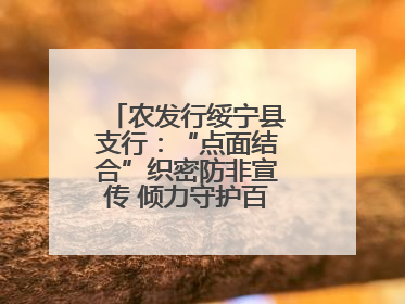 农发行绥宁县支行：“点面结合”织密防非宣传 倾力守护百姓“钱袋子”