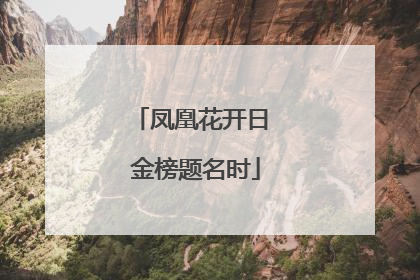 凤凰花开日 金榜题名时