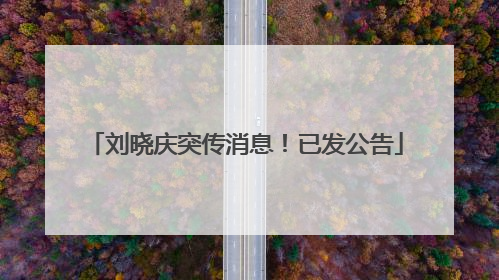 刘晓庆突传消息！已发公告