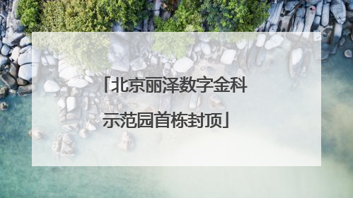 北京丽泽数字金科示范园首栋封顶
