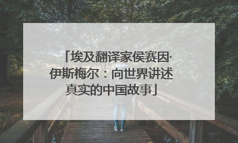 埃及翻译家侯赛因·伊斯梅尔：向世界讲述真实的中国故事