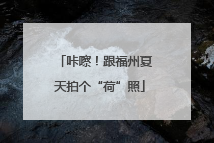 咔嚓！跟福州夏天拍个“荷”照