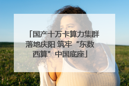 国产十万卡算力集群落地庆阳 筑牢“东数西算”中国底座