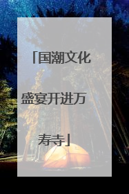 国潮文化盛宴开进万寿寺
