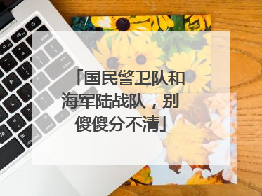 国民警卫队和海军陆战队，别傻傻分不清