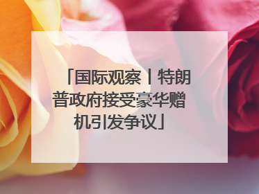 国际观察丨特朗普政府接受豪华赠机引发争议