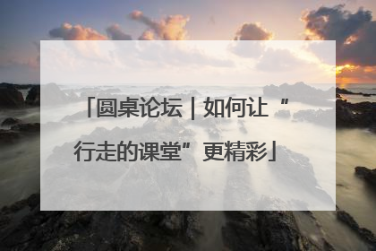 圆桌论坛｜如何让“行走的课堂”更精彩