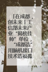 在成都，创未来丨工信部未来产业“揭榜挂帅”单位，“成都造”用脑机接口技术造福孤独症儿童