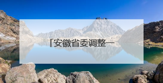 安徽省委调整一省属集团总经理