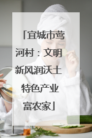 宜城市莺河村：文明新风润沃土 特色产业富农家